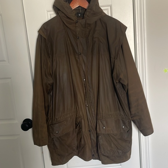 Barbour Classic Durham Waxed Jacket Size 46 Pre-Owned - Picture 4 of 16